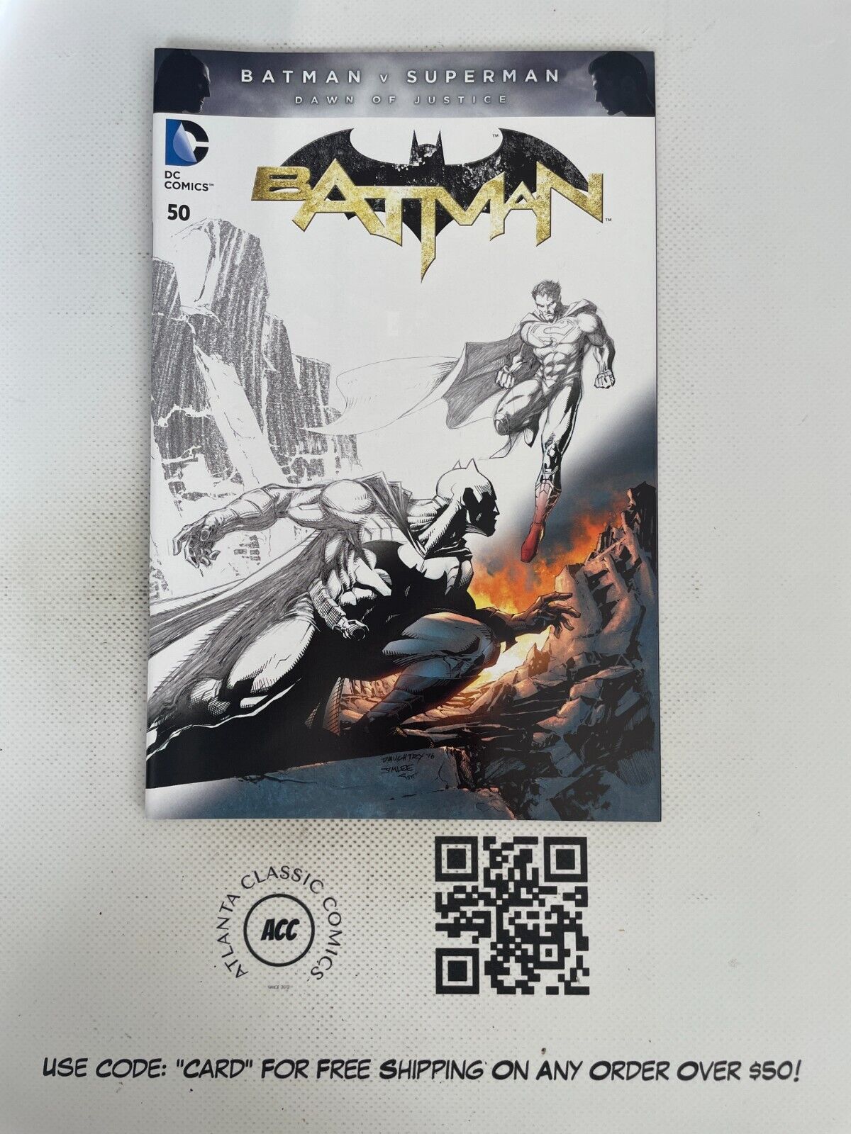 Batman # 50 NM 1st Print Variant DC Comic Book Robin Flash Joker W/Bag 6 MS11