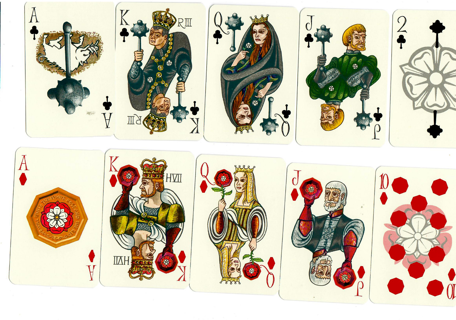 Shakespeare Playing Cards Non-Standard Double Deck by Piatnik New-Sealed