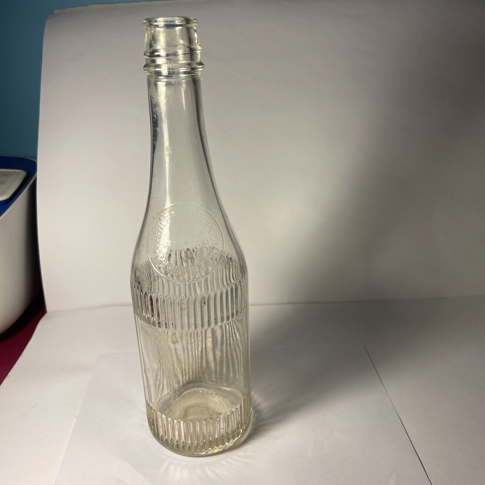 Antique Glass Crown Top Bottle • Rochester, New York