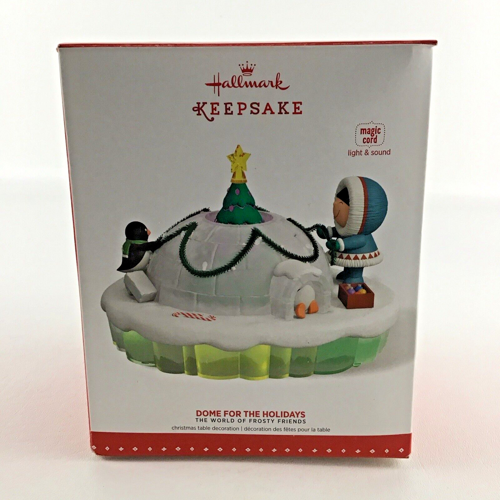 Hallmark Keepsake Table Ornament Frosty Friends Dome For The Holiday Light Sound