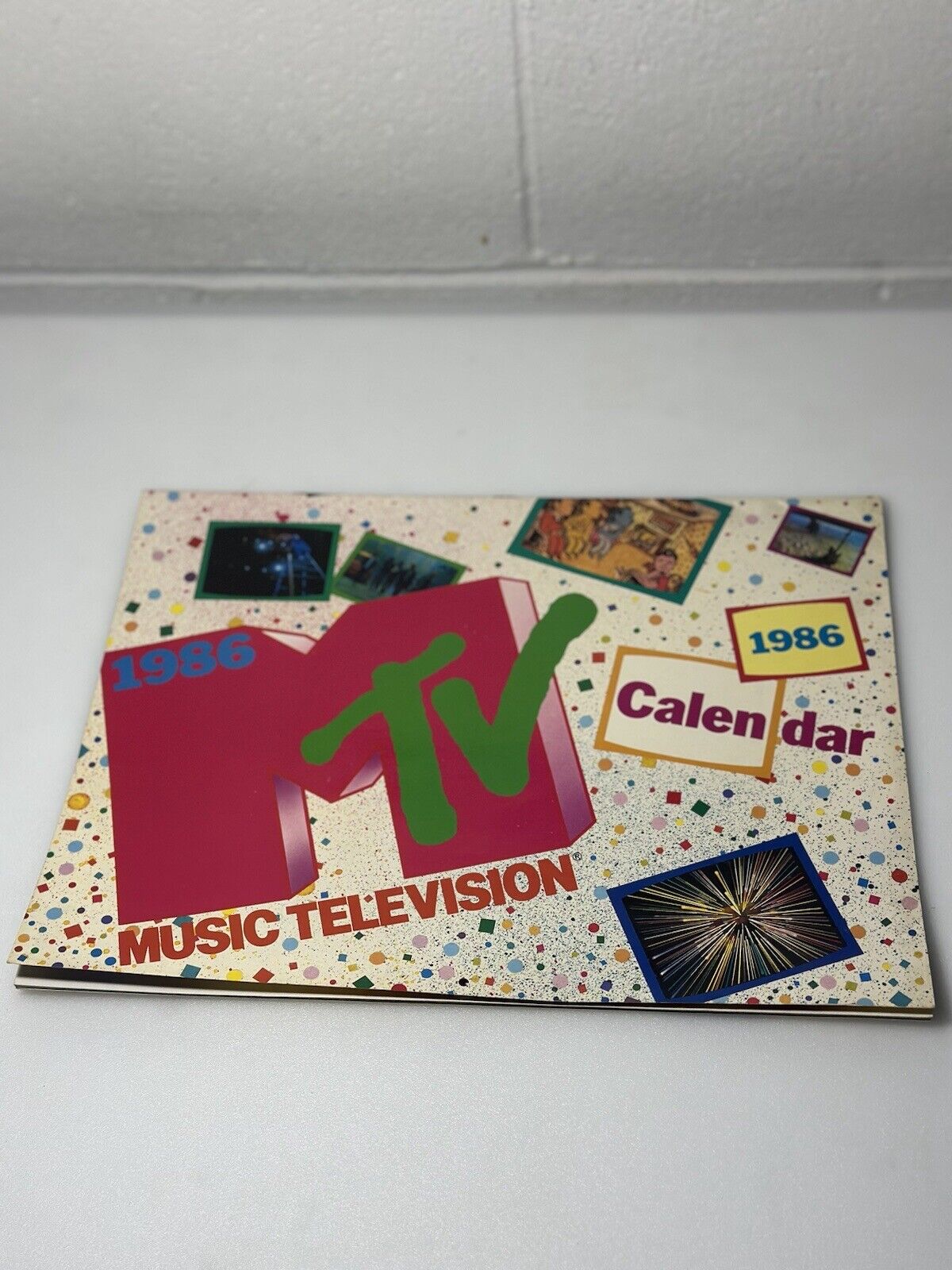 MTV 1986 12 Month 80s Artist Band Calendar 14x11 Japan 1985 NOS Vintage (w17)