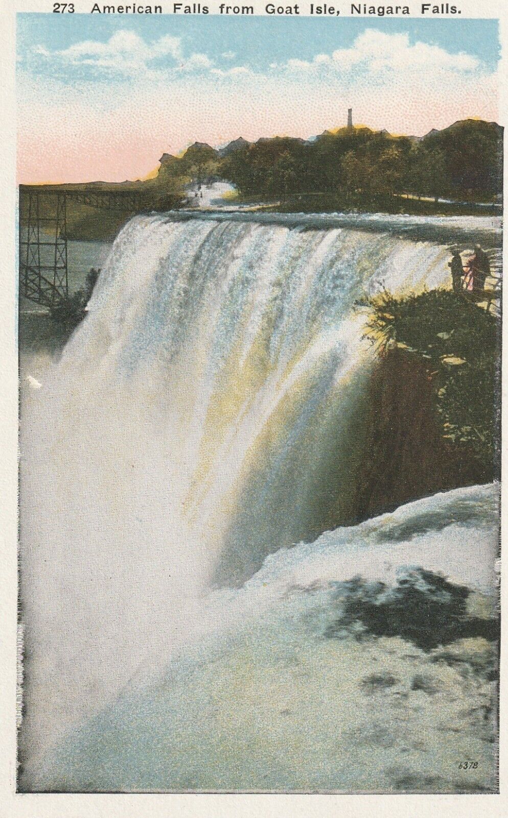 Early 1907-1915 American Falls/ Goat Island, Niagara Falls/ Peace Bridge a17