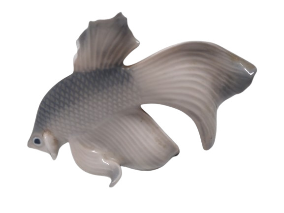 Vintage Royal Copenhagen Porcelain Fantail Fish Figurine #3064 Denmark