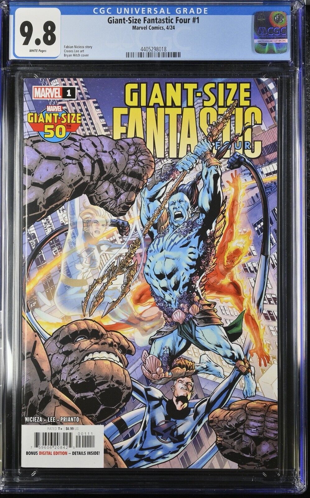 Giant-Size Fantastic Four 1 CGC 9.8 1st Appearance of Natlus Cover A Marvel 2024