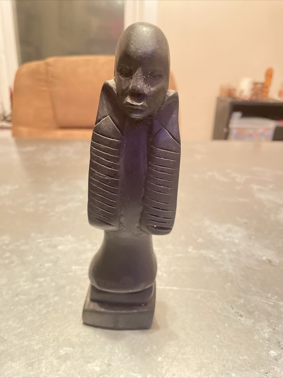 Hand carved Egyptian Statue Unique Rare