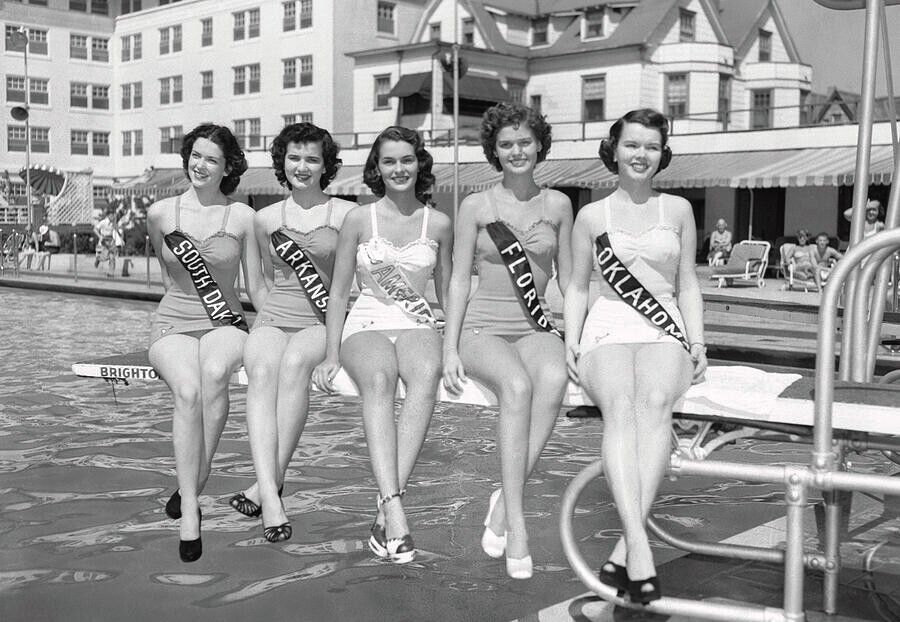 1951 MISS AMERICA BEAUTY CONTESTANTS Classic Historic Poster Photo 13x19