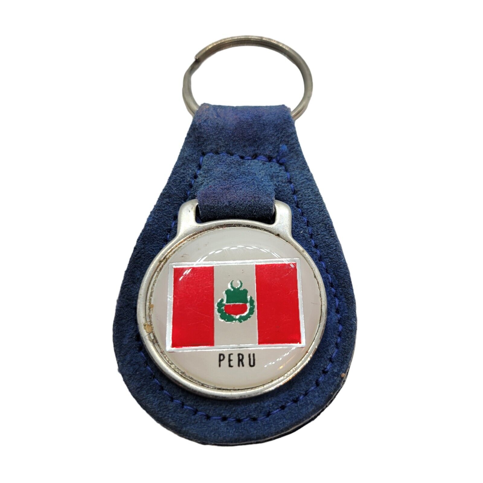 Vintage PERU Keychain Fob