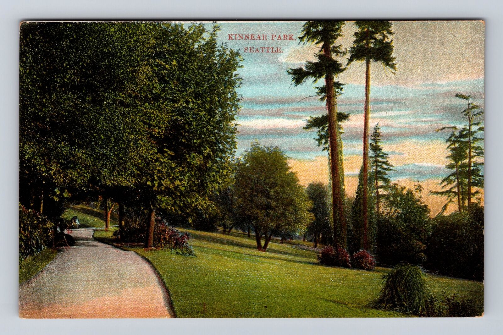 Seattle WA-Washington, Kinnear Park, Antique, Vintage Souvenir Postcard