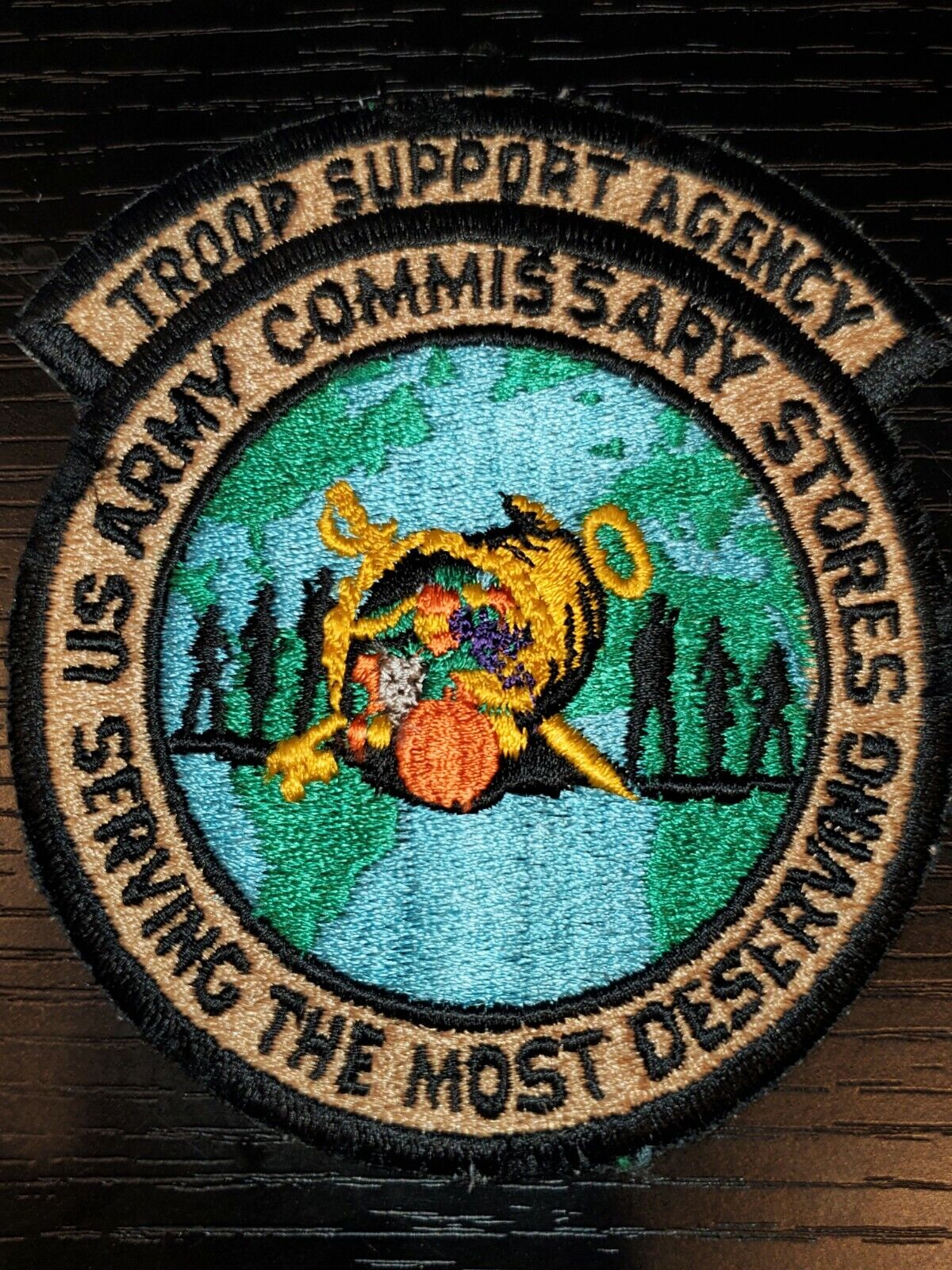1960s 70s US Army Troop Support  Command Commissary Patch