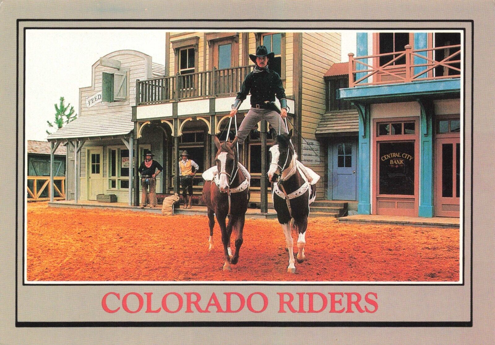 Postcard FL Boardwalk and Baseball Park Colorado Riders Cowboy Show Closed 1990