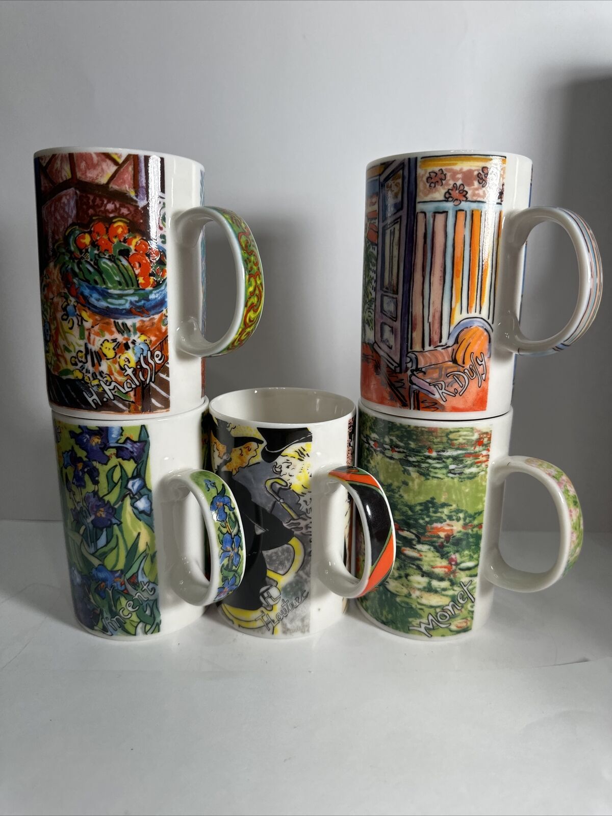 Chaleur Master Impressionists Mug Mugs Lot of 5