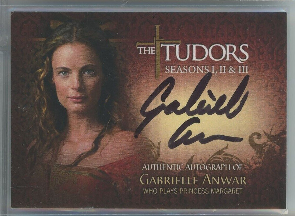 Gabrielle Anwar 2011 Breygrent The Tudors I, II, & III TA-GA Autograph Card Auto