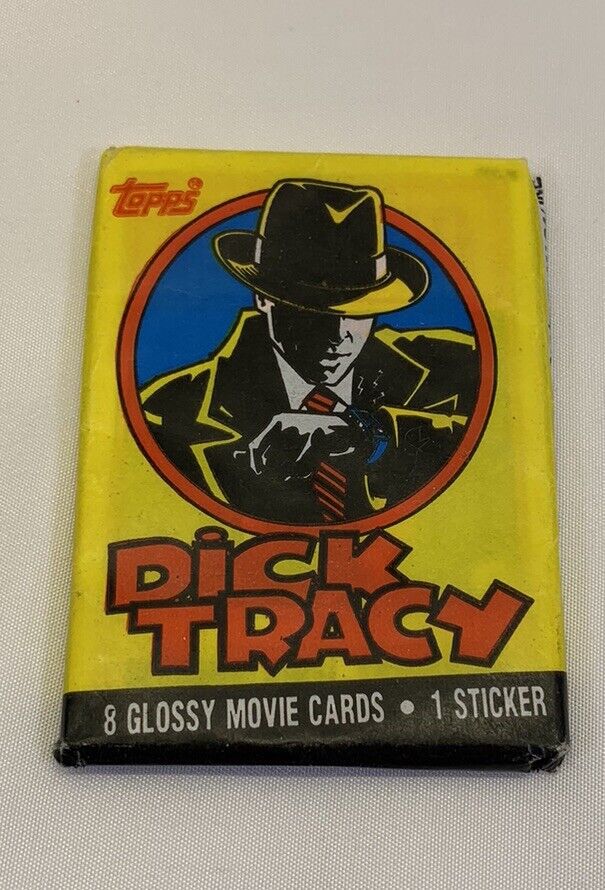 Topps Wax Pack Dick Tracy Trading Cards Glossy Movie Cards ONE PACK