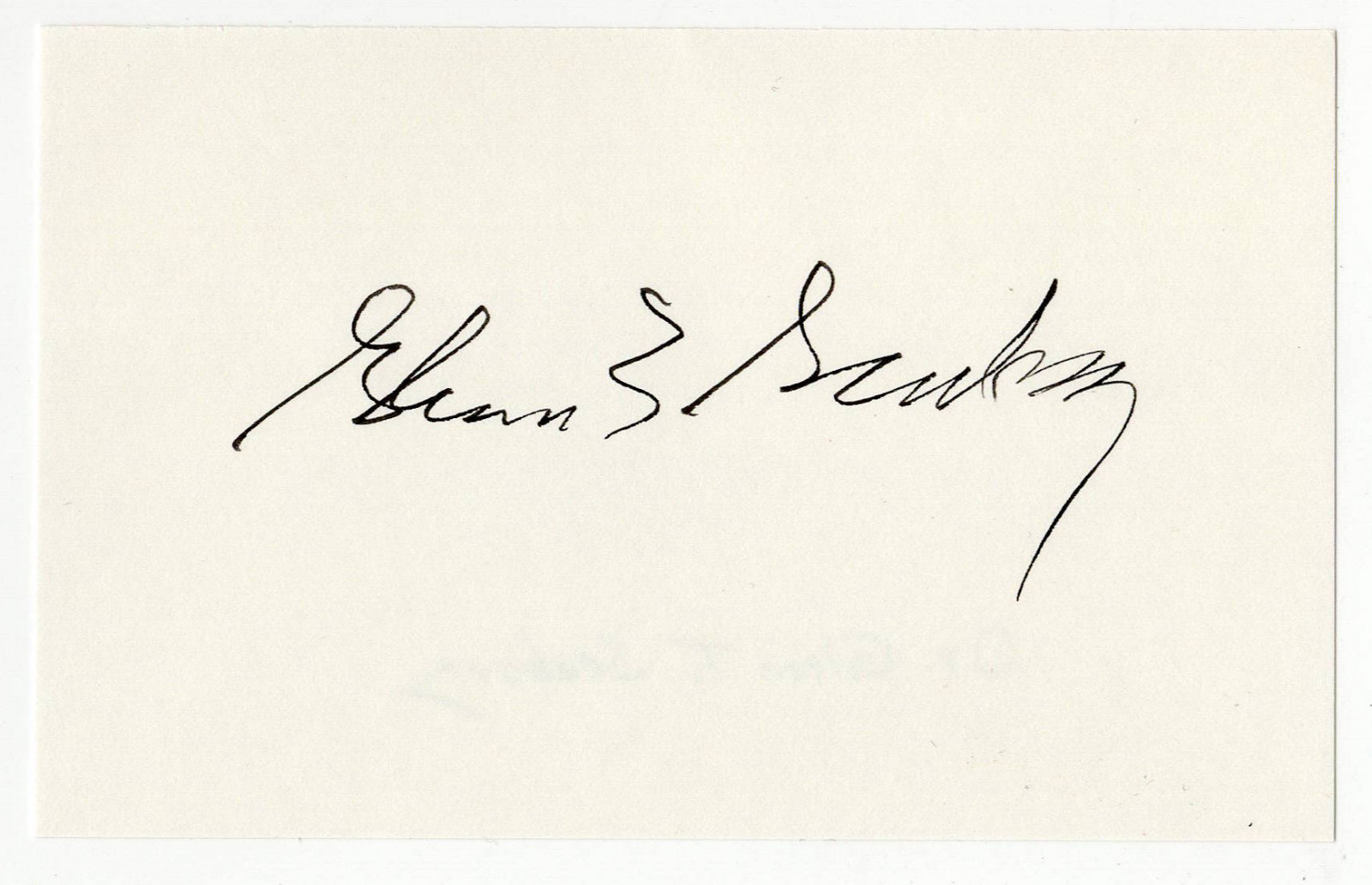 Glenn Seaborg signed autographed index card RARE AMCo COA 6489