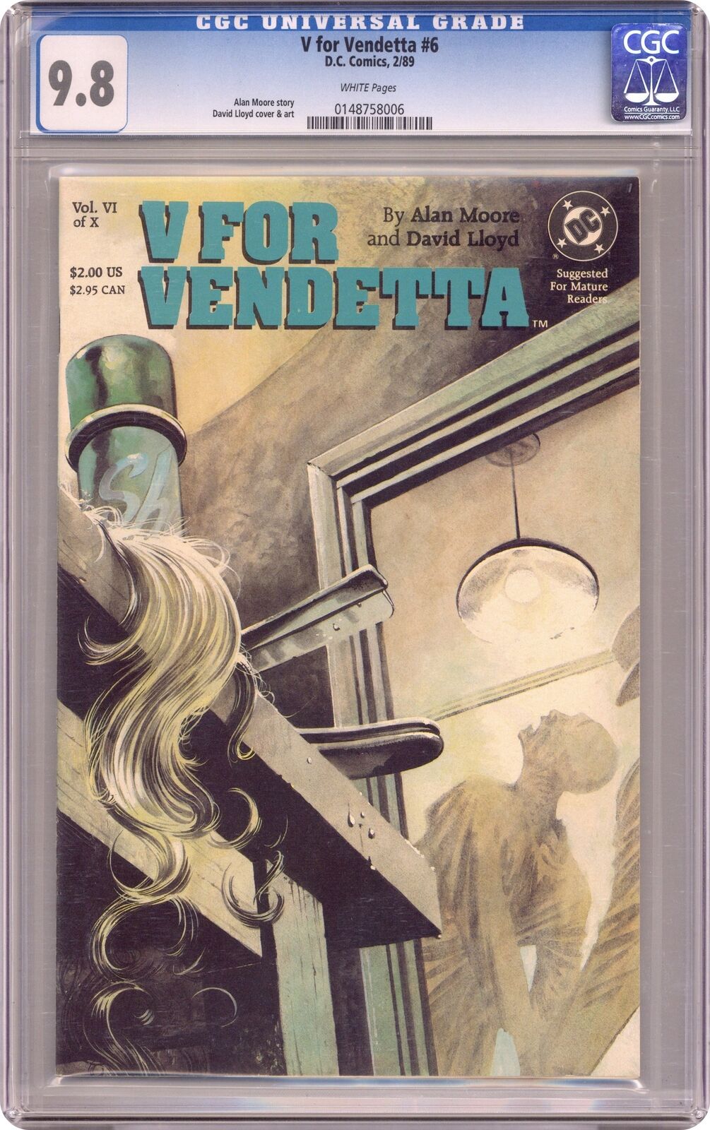 V for Vendetta #6 CGC 9.8 1988 0148758006