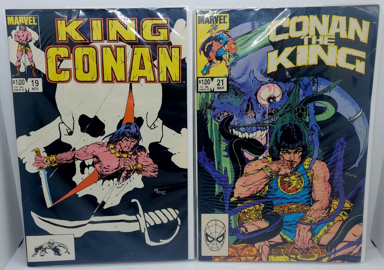 Vintage LOT of 2 King Conan #19 & Conan the King #21 (Marvel, 1984) 1st Print 🔥