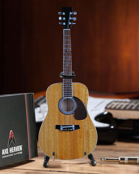 AXE HEAVEN Classic Natural Finish Acoustic Miniature Guitar Display Gift, AC-001