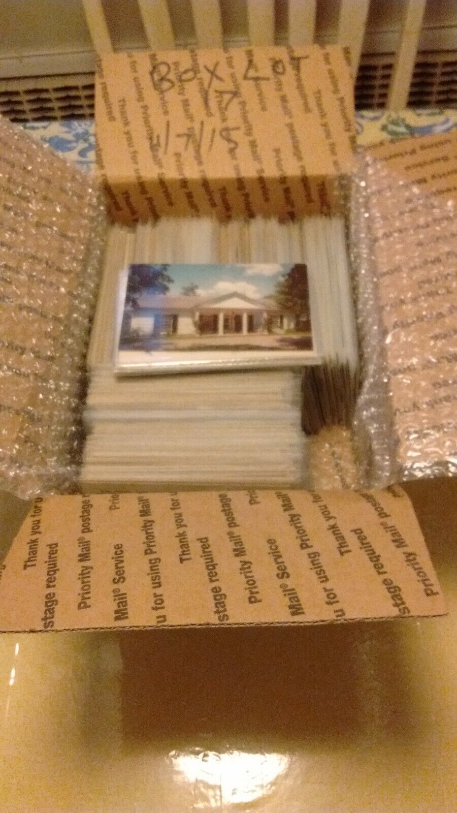 FREE SHIPPING Box Lot 500 US Only CONTINENTAL Size Postcards All Clean