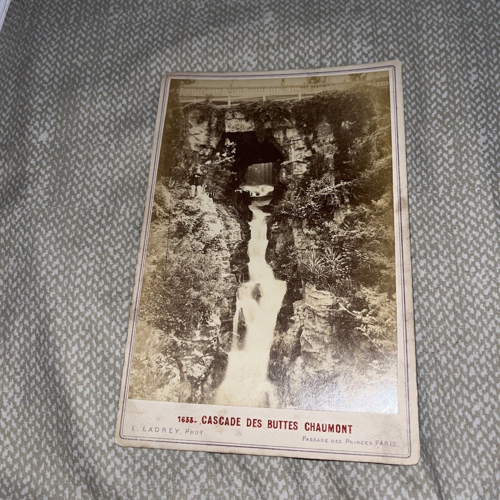 Antique Cabinet Photo: Cascade Des Buttes Chaumont Paris Park Waterfall Ladrey