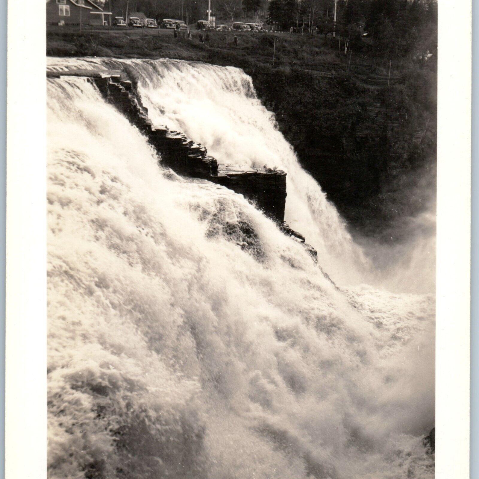 c1940s Kakabeka Falls, Ont RPPC Waterfall Ontario Camera Shop Port Arthur A187