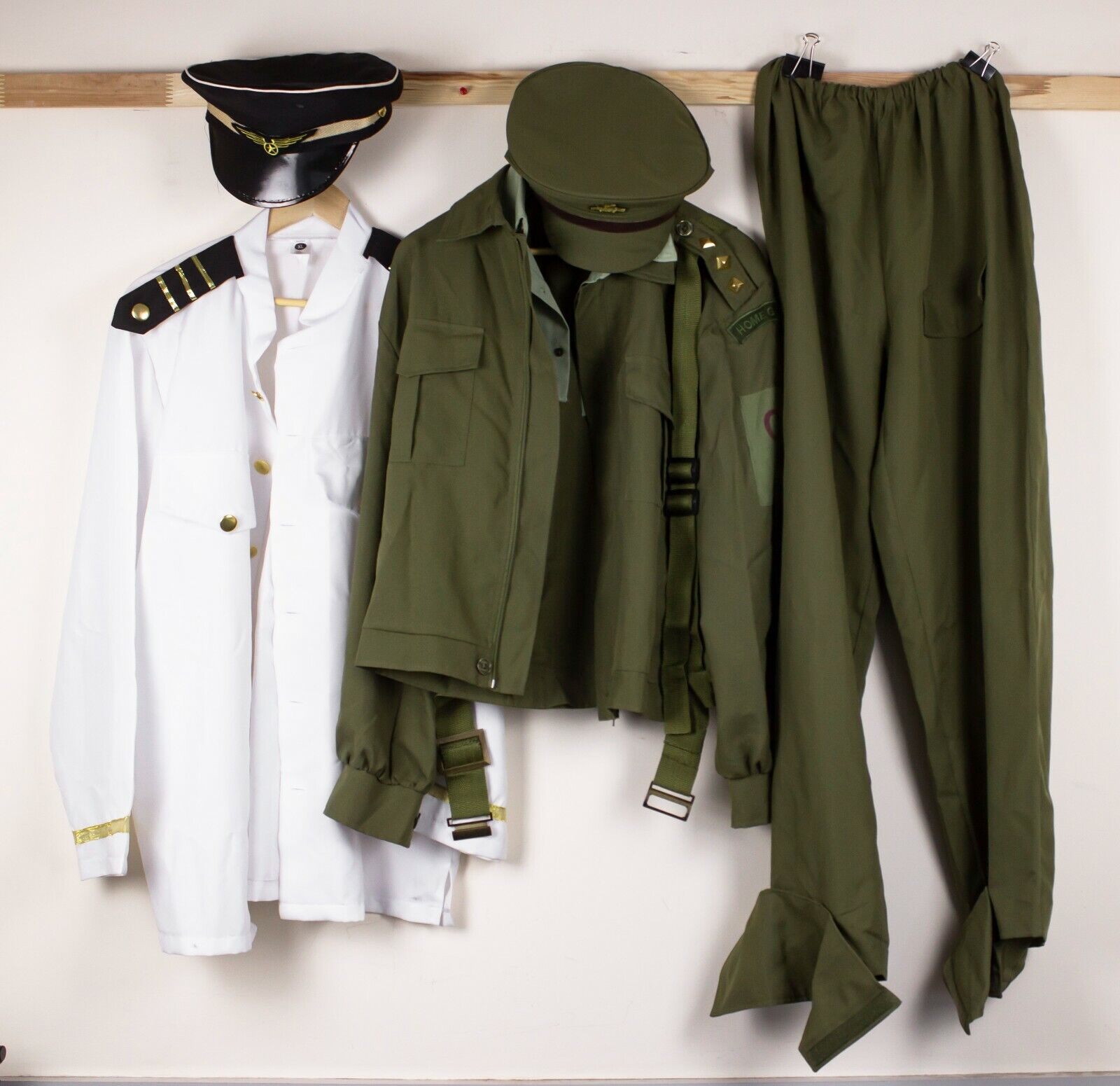 Uniform Army Pilot Civil Aviation Masquerade uniform Suit 2 sets