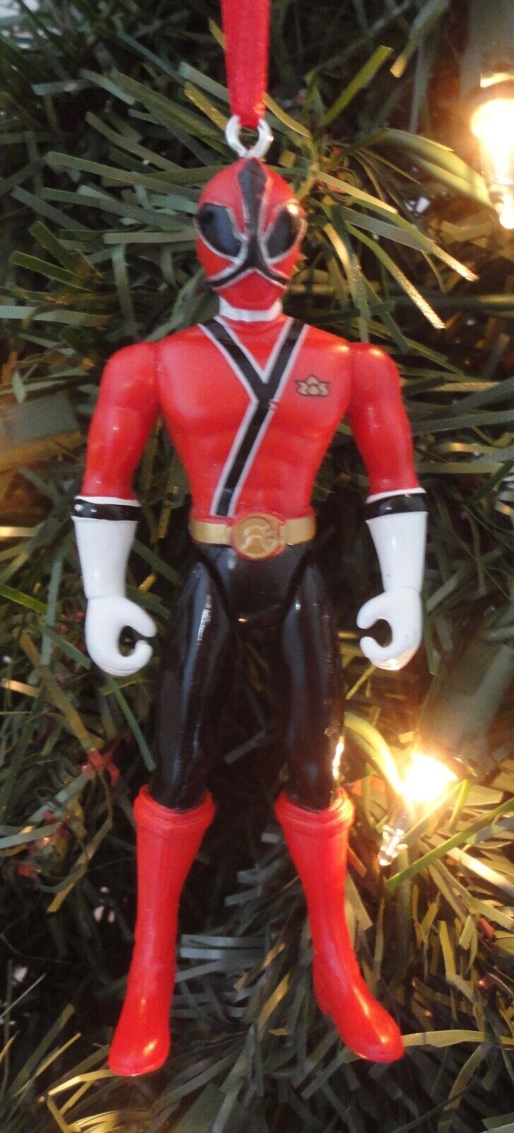 Power Rangers Samurai Red Ranger Custom Christmas Ornament