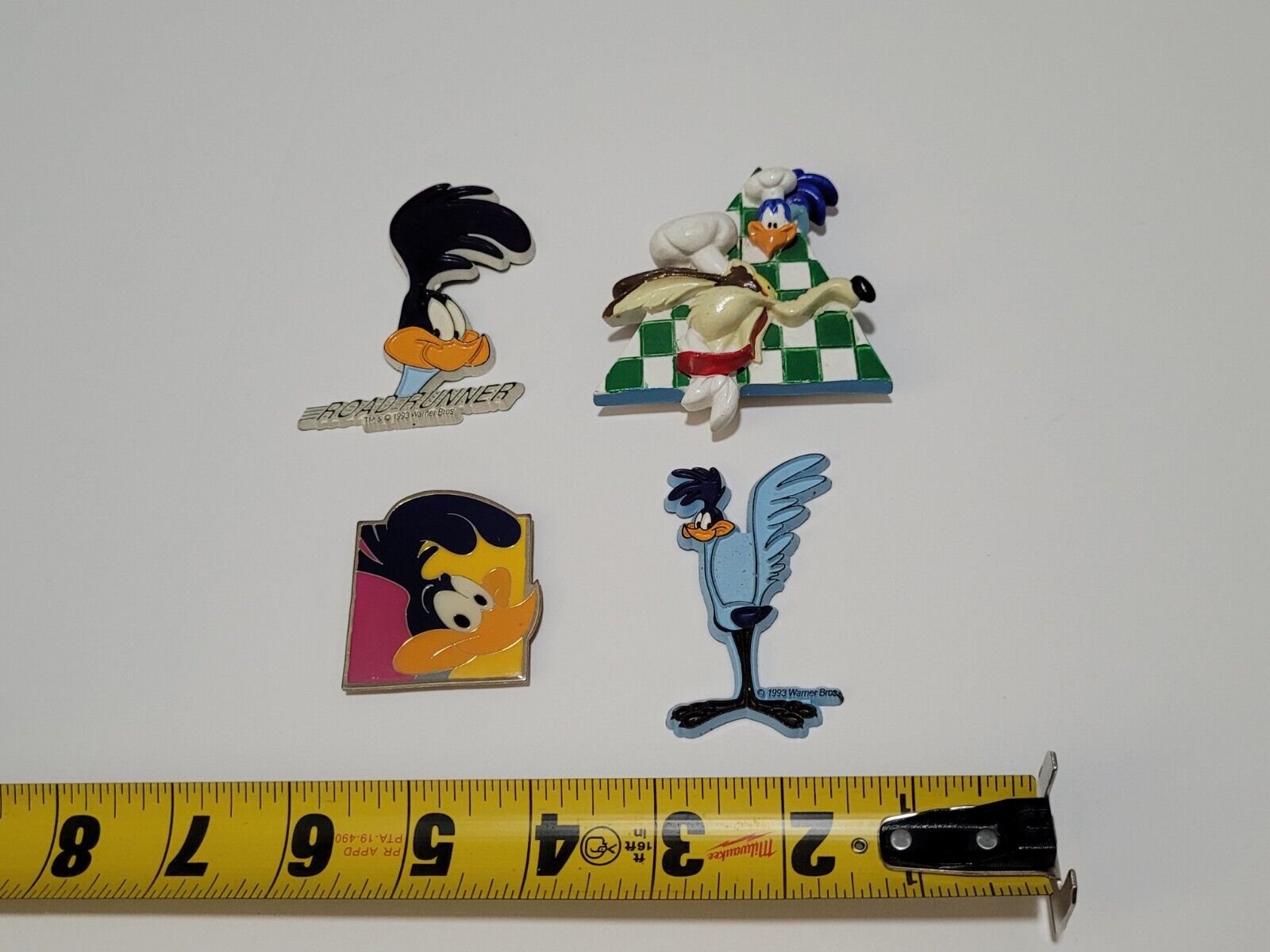 Vintage Looney Tunes Road Runner Figure Magnets Lot of 4 (1993-94) Rare