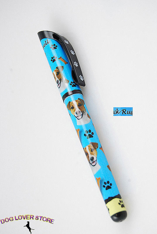 Jack Russell Terrier Dog Pen Replaceable Ballpoint Black Ink
