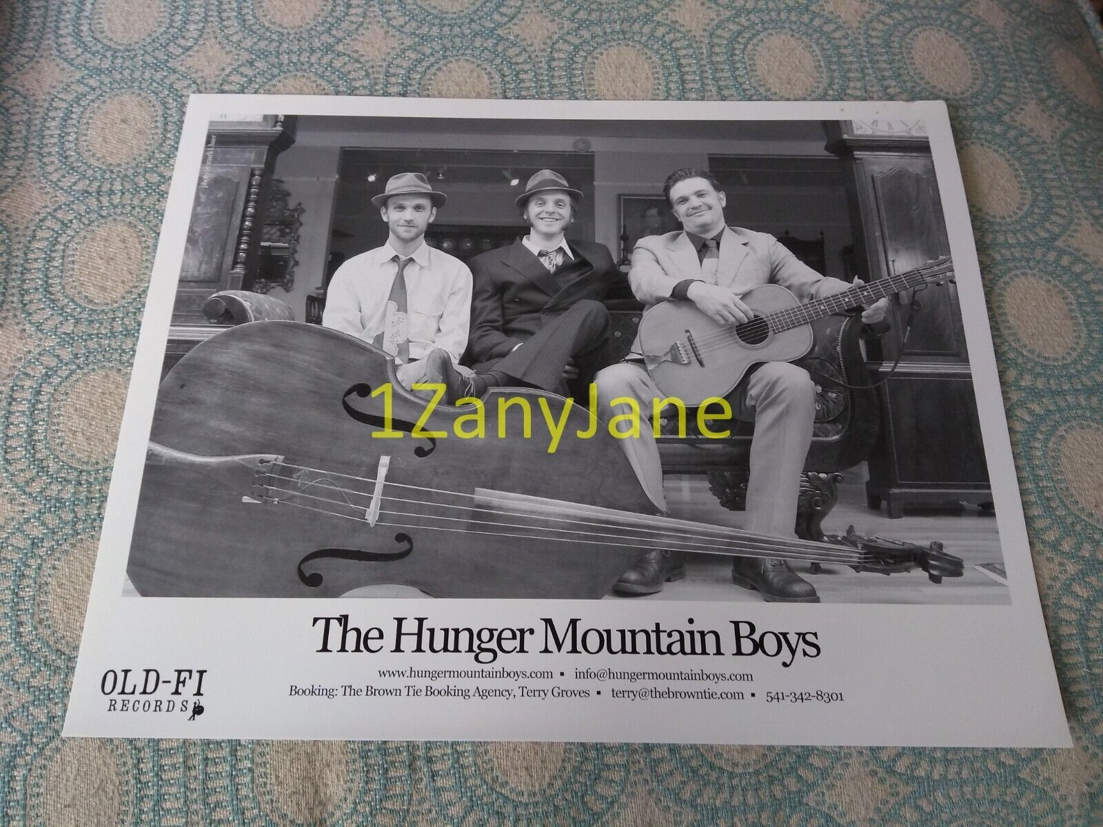 2066 Band 8x10 Press Photo PROMO MEDIA ,THE HUNGER MOUNTAIN BOYS, OLD-FI RECORDS