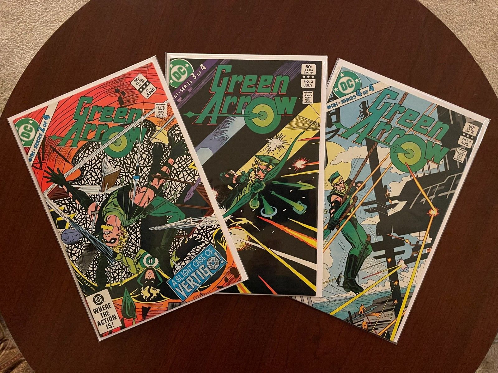 (Lot of 3 Comics) Green Arrow #2 #3 #4 (DC 1983) Trevor von Eeden Bronze Age