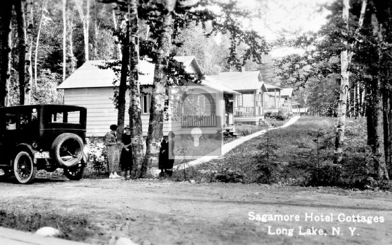 Sagamore Hotel Cottages Long Lake New York NY Reprint Postcard