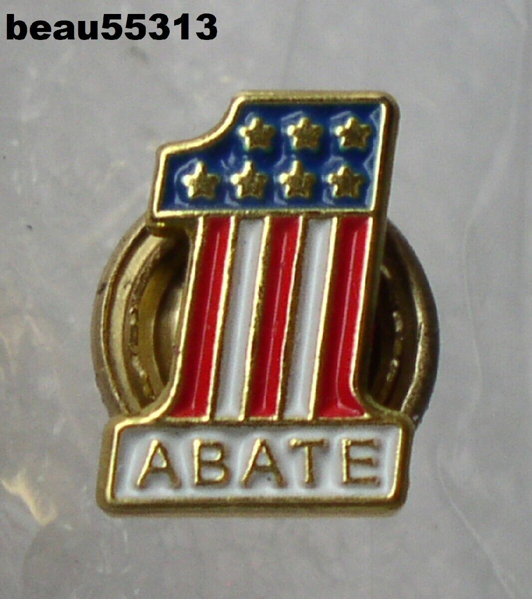 ⭐ABATE MOTORCYCLE #1 YEAR  MEMBER GREAT FOR HARLEY INDIAN SCREW BACK  PIN