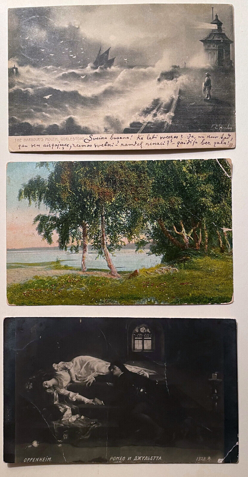 Tsarist Russia, Lot of 16 Vintage Postcards, 1900-1917