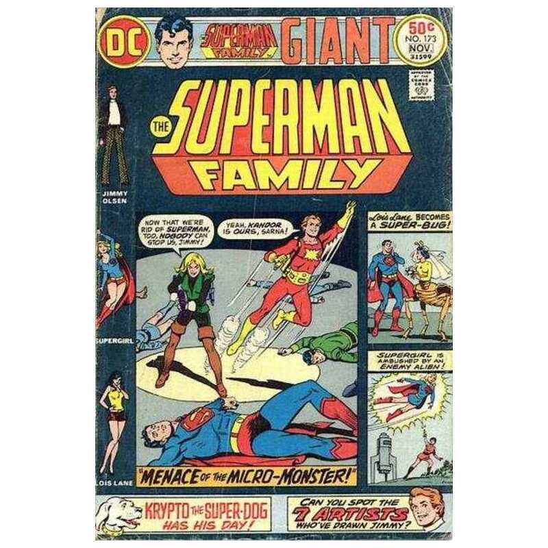 Superman Family #173 in Fine minus condition. DC comics [b/