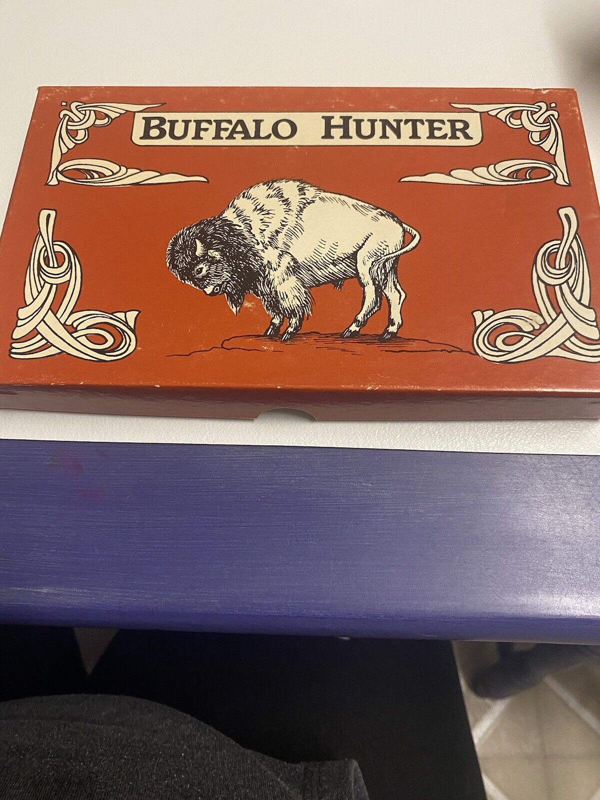 Buffalo Hunter  Pocket Knife 1936 Buffalo Nickel VTG Boxed