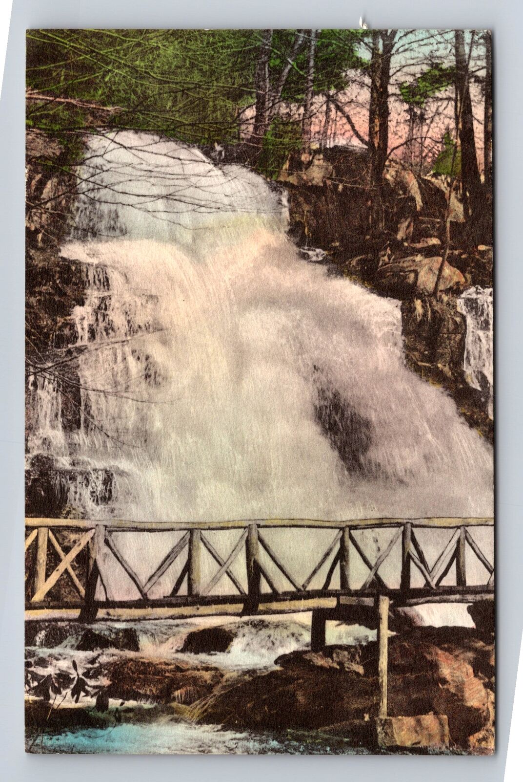 Skytop PA-Pennsylvania, Leavitt\'s Falls, Antique Vintage Souvenir Postcard