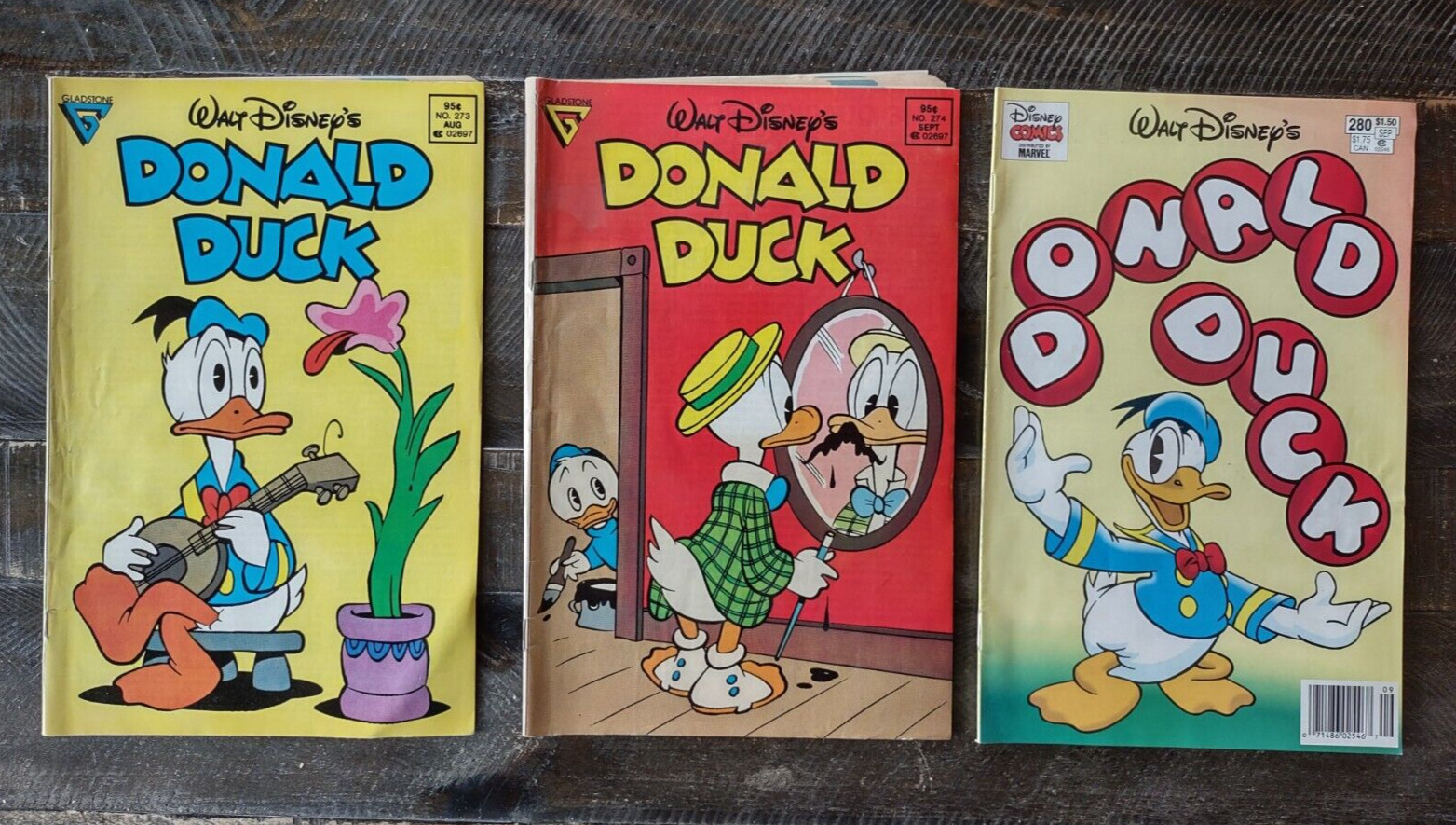Walt Disney\'s Donald Duck comic books, lot of 3