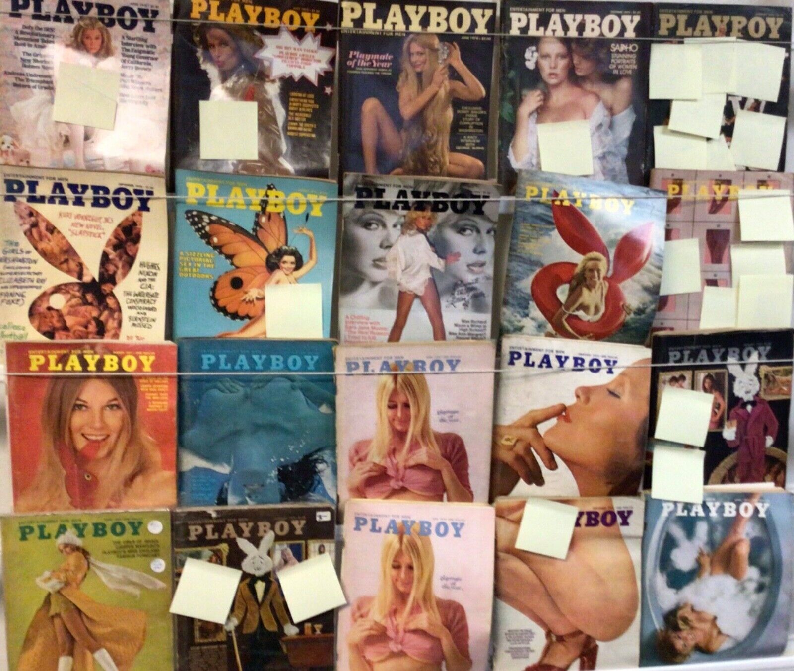 Vintage Playboy Magazine Lot of 20 Lowgrade