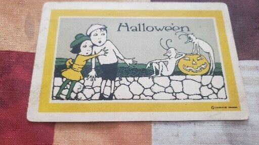 2X Halloween Very Rare Gibson And Whitney  Halloween Post Cards 