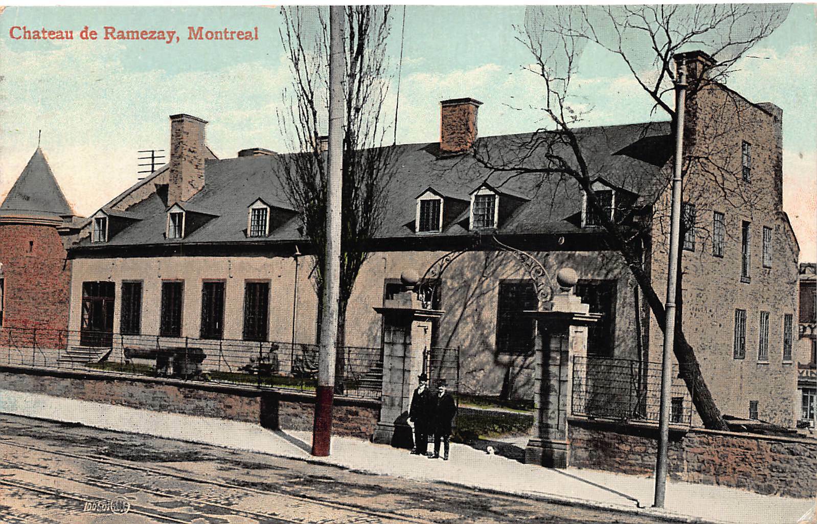 Chateau de Ramezay, Montreal, Quebec, Canada, Early Postcard, Used in 1910