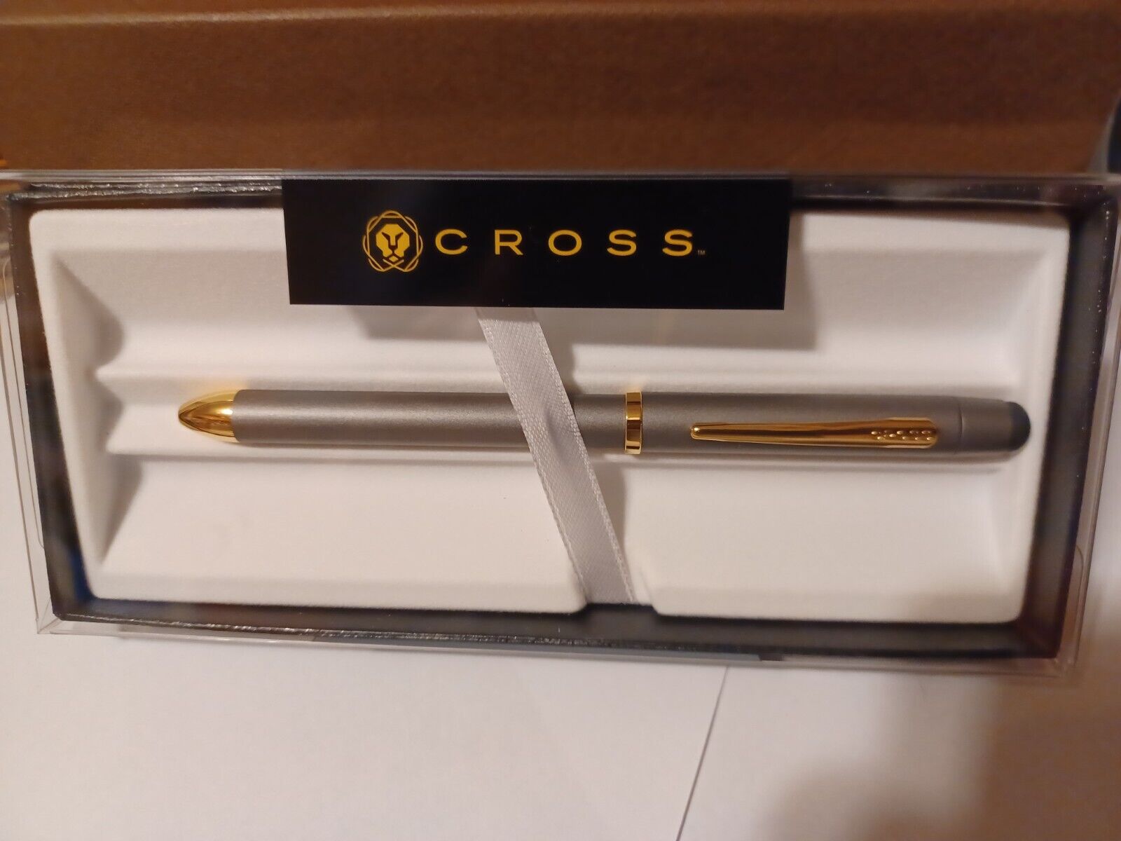 VERY RARE Cross Tech3 Titanium and 23kt gold Multi-Function Pen NEW $80 GIFT