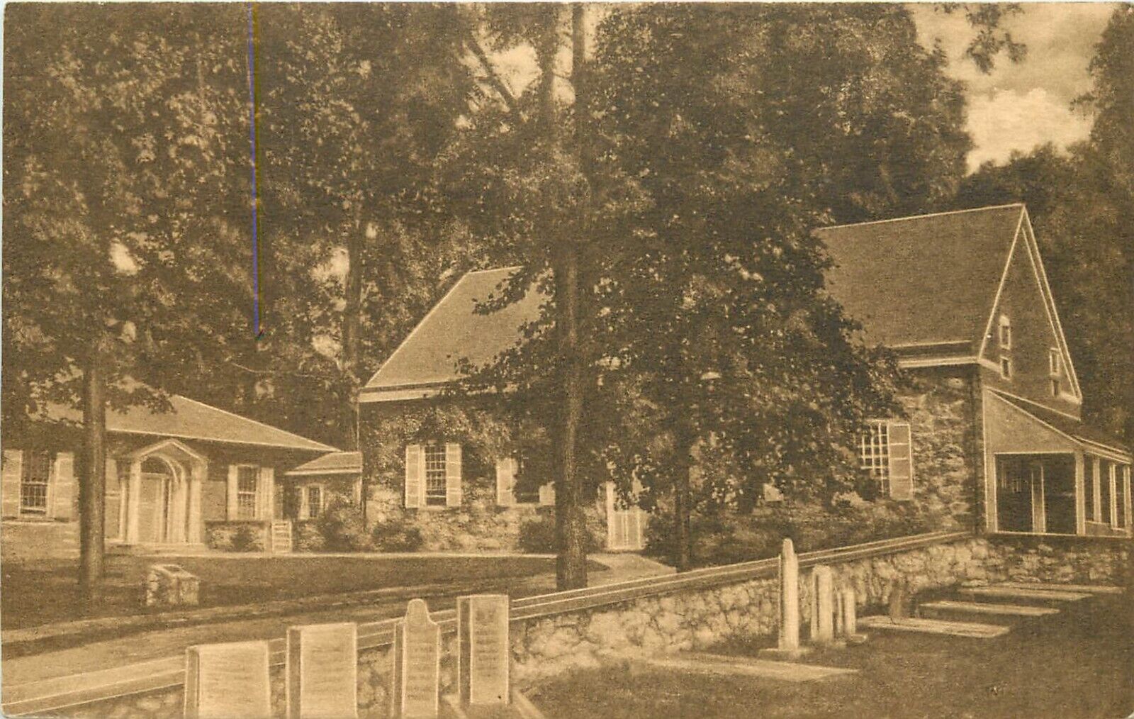 Albertype Postcard; Paxtang/ Harrisburg PA, Paxton Presbyterian Church Graveyard