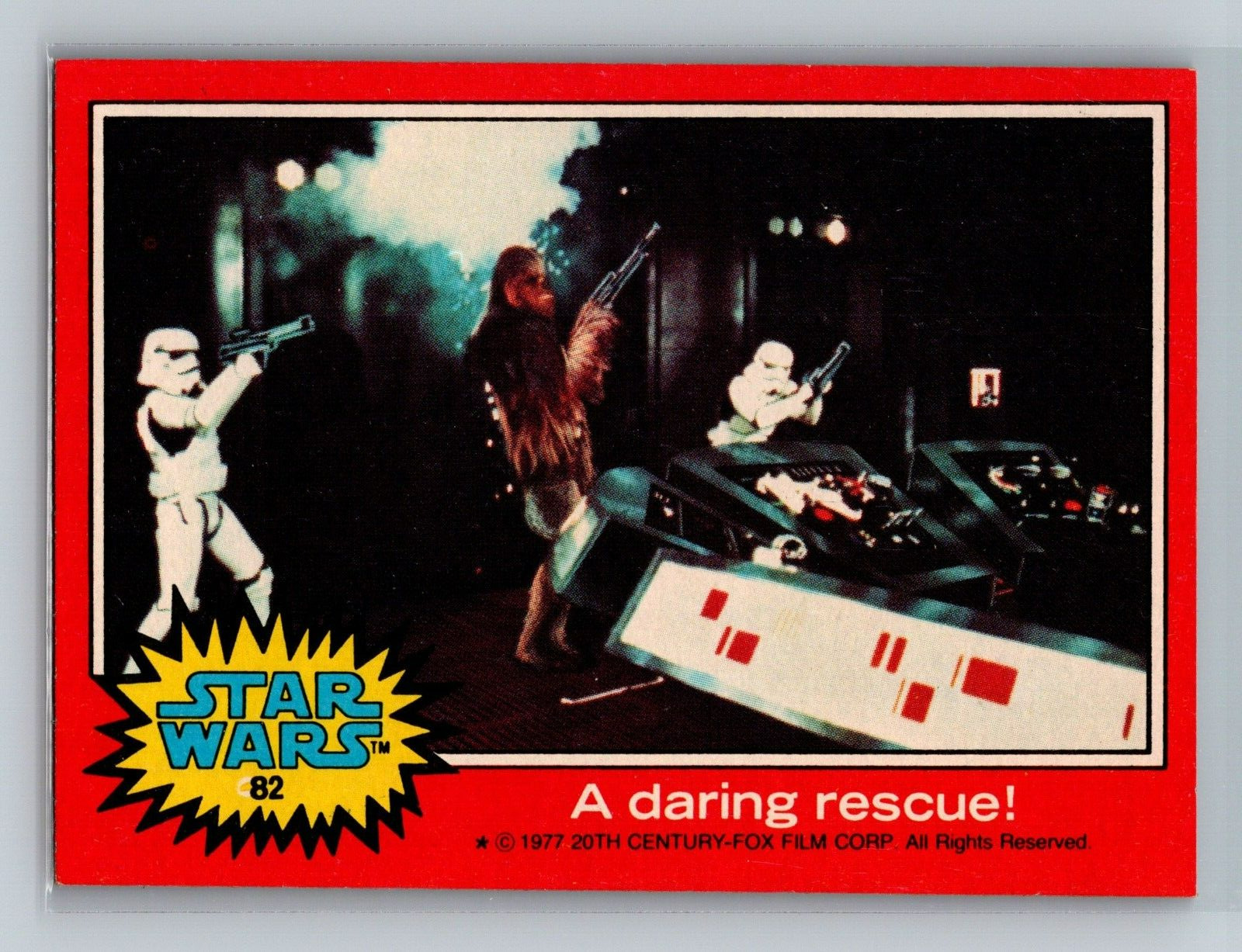1977 Topps Star Wars #82 - The daring rescue Chewbacca