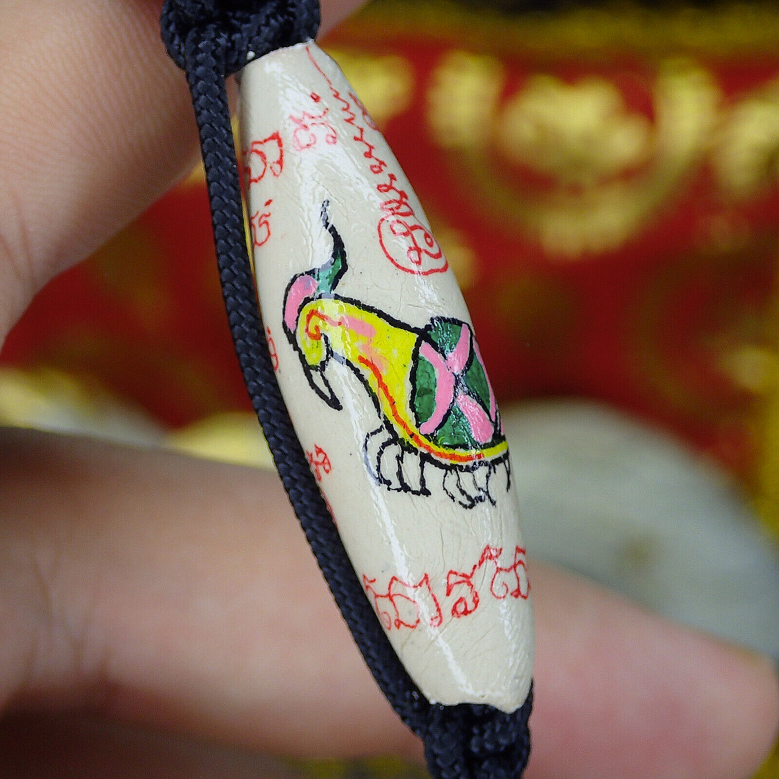 Takrud Holy Thai amulet Buddhism Talisman / Sarika Bird Bracelet Blessed Takrut