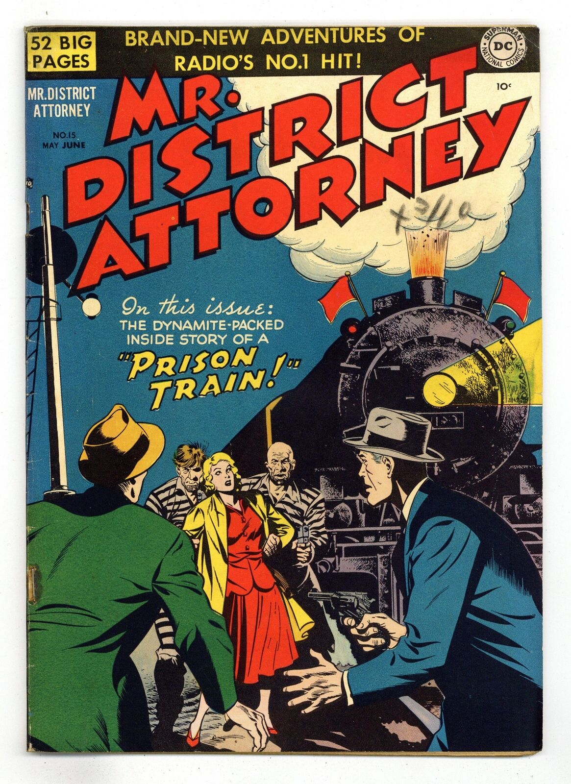 Mr. District Attorney #15 VG- 3.5 1950