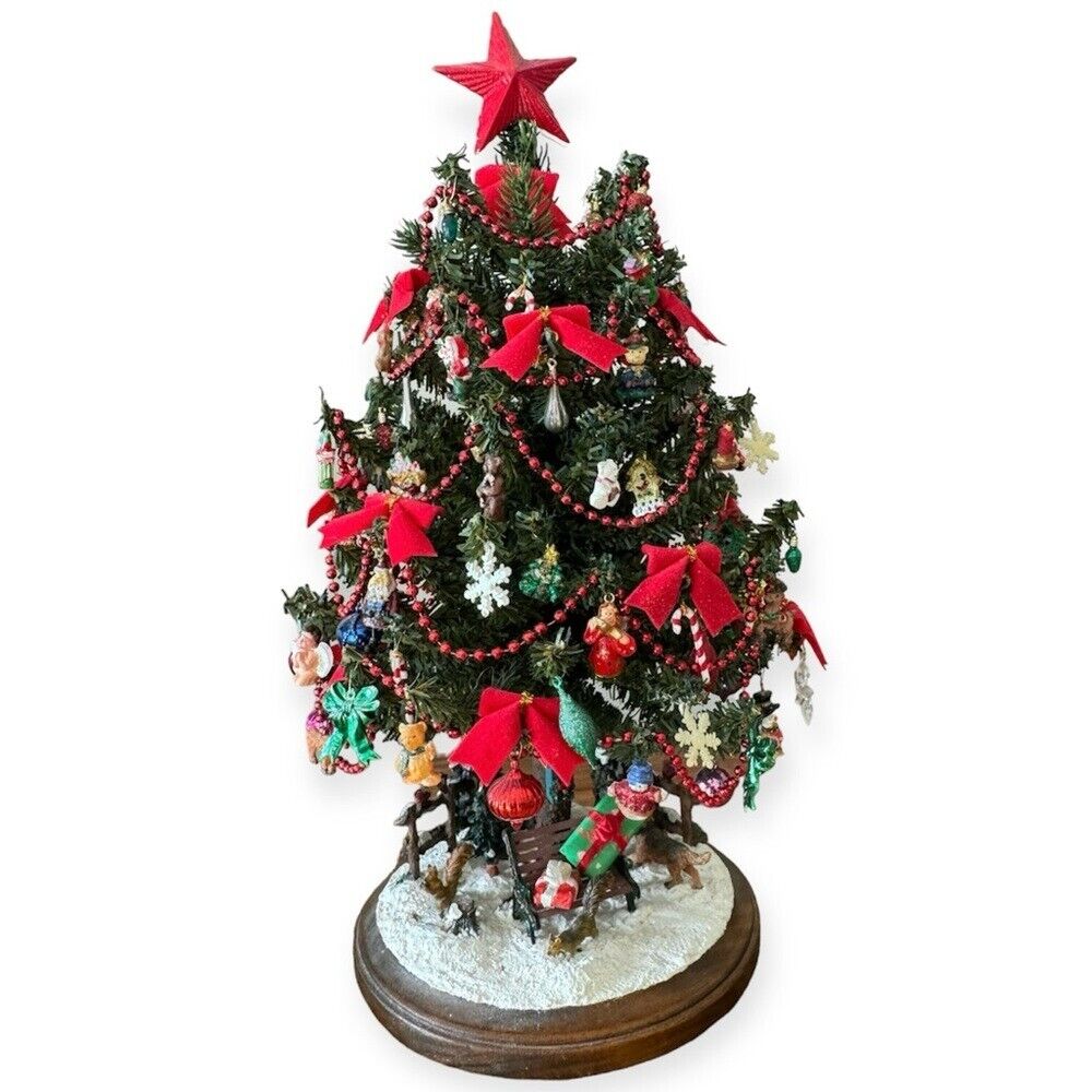 Rare Vintage Holiday Decor Center Piece Christmas Tree Collectible 15”H