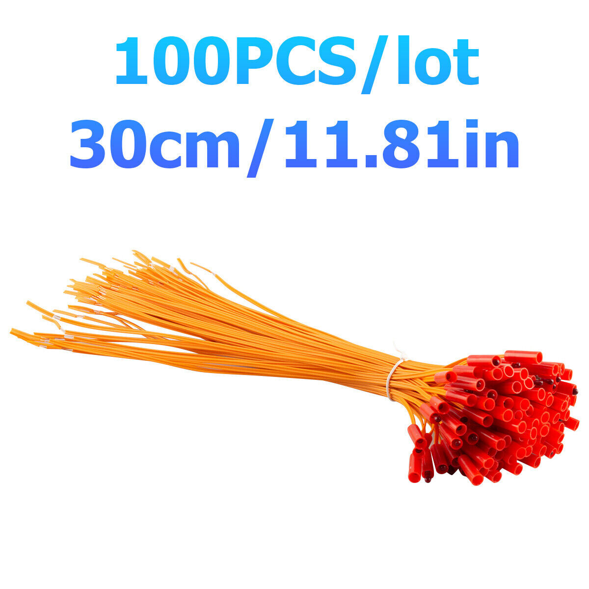 11.81in 100pcs/lot copper Remote Firework Firing system connect wire orange line