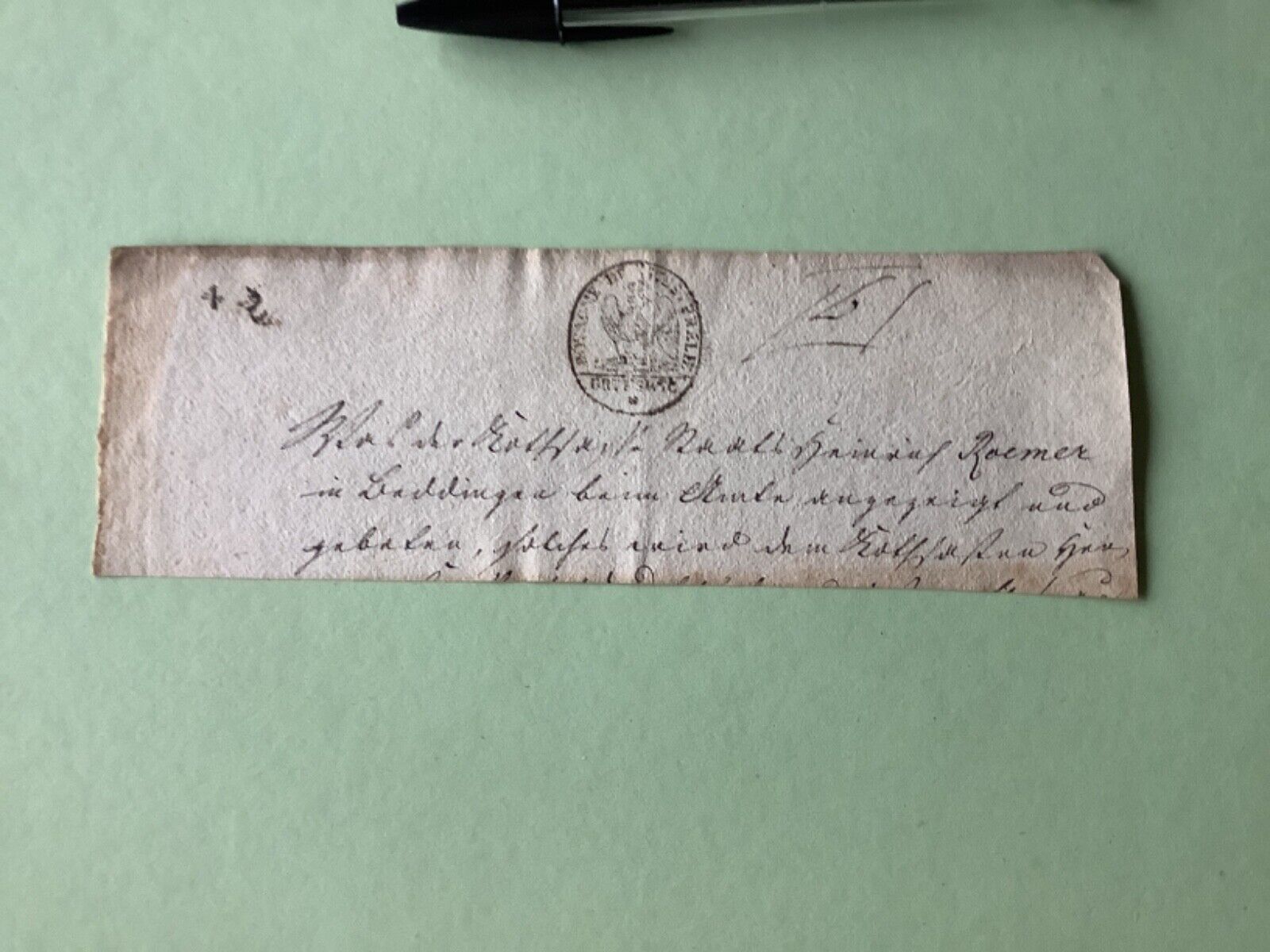 Kingdom of Westphalia Brunswick Napoleonic letterhead Ref A1519