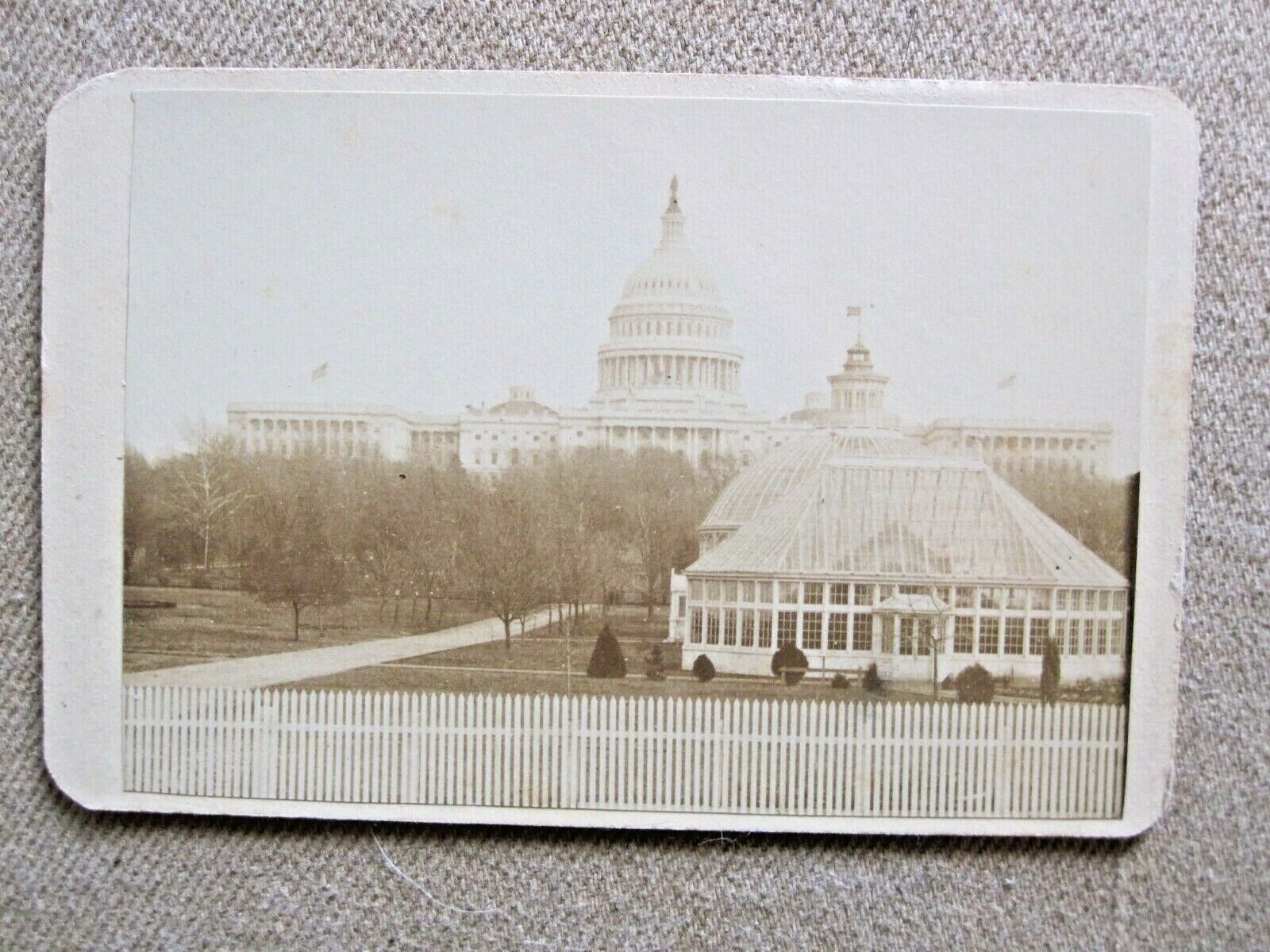 CDV - CW Era View of the Capitol Building in Washington, DC