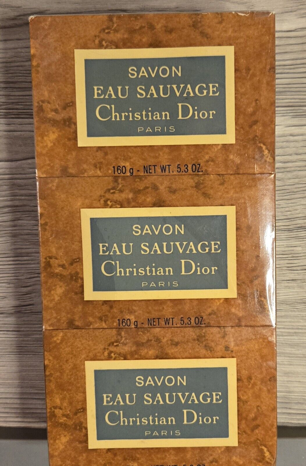 Vintage Christian Dior Eau Sauvage Savon Vintage Men\'s UNOPENED Soap 3pk RARE